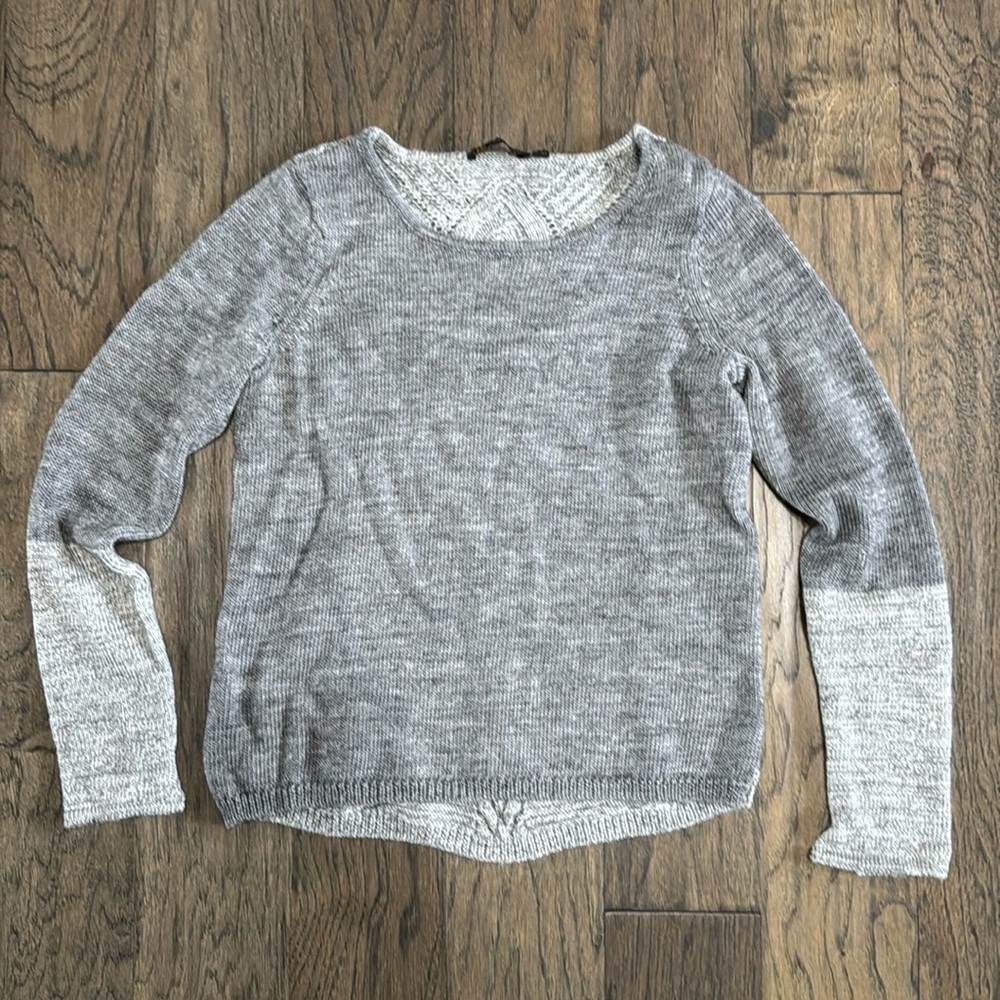 The Limited two-toned gray sweater